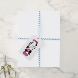 "Spooky Babe" Woman Halloween Ghost – Retro Pink Gift Tags
