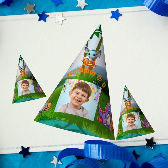 Spooky Baby Dino  Birthday PhotoParty Hats (Creator Uploaded)