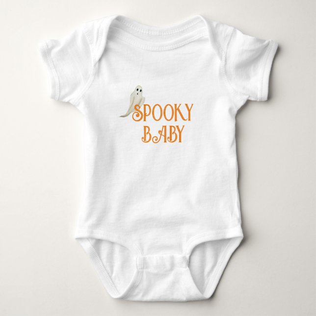 Spooky Baby Halloween T-Shirt Baby Bodysuit (Front)