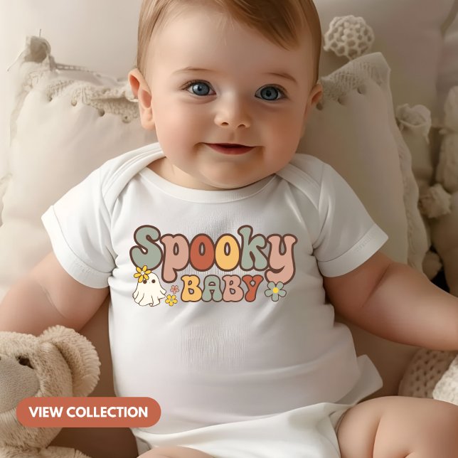 Spooky Baby Retro Halloween Mummy and Me Matching Baby Bodysuit (Creator Uploaded)