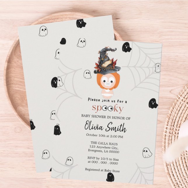 Spooky Baby Shower Invitation (Baby Shower Invite)