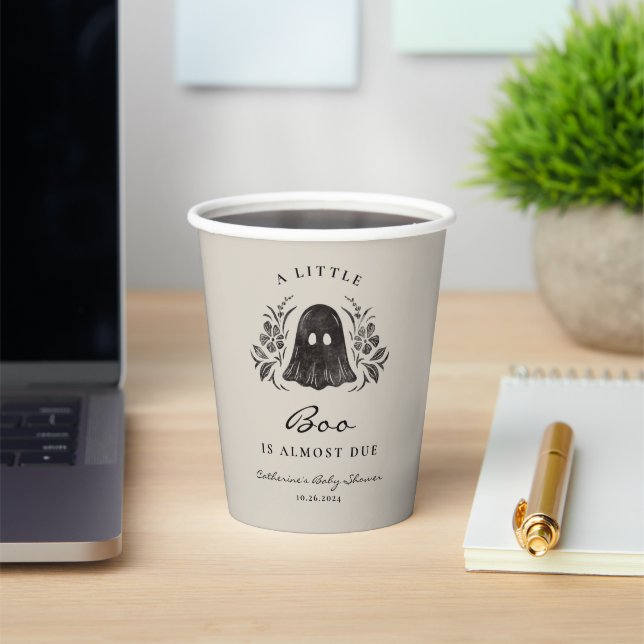 Spooky Baby Shower Paper Cup (Insitu)