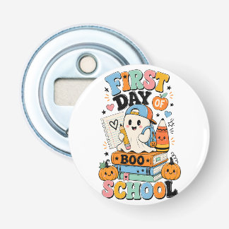Spooky Back to School Halloween Graphic Design Bottle Opener