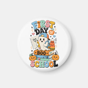 Spooky Back to School Halloween Graphic Design Magnet