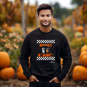 Spooky Barista Personalised Name  Halloween Gift  Sweatshirt