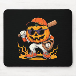 Spooky Baseball Halloween Costumes Mens Boys Mouse Pad