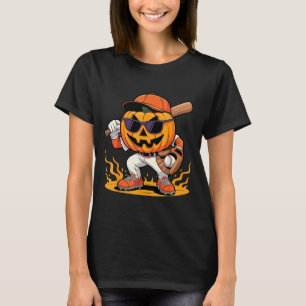 Spooky Baseball Halloween Costumes Mens Boys T-Shirt