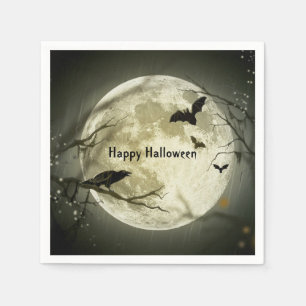 Spooky Bats Halloween Napkin