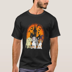 Spooky Beagle Skeleton Zombie Dog Lover Halloween T-Shirt