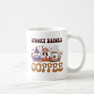 Spooky Before Coffee – Funny Ghost Coffee Brew Mug