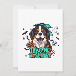 Spooky Bernese Halloween : Take Me to Your Howler Invitation