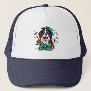 Spooky Bernese Halloween : Take Me to Your Howler Trucker Hat