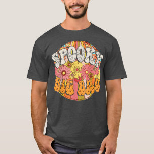 Spooky Big Bro Retro Matching Family Groovy Hallow T-Shirt