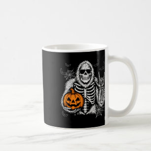 Spooky Bigfoot Jack O Lantern Skeleton Halloween B Coffee Mug