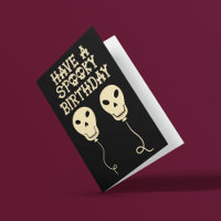 Spooky Birthday Skull Shaped Balloons