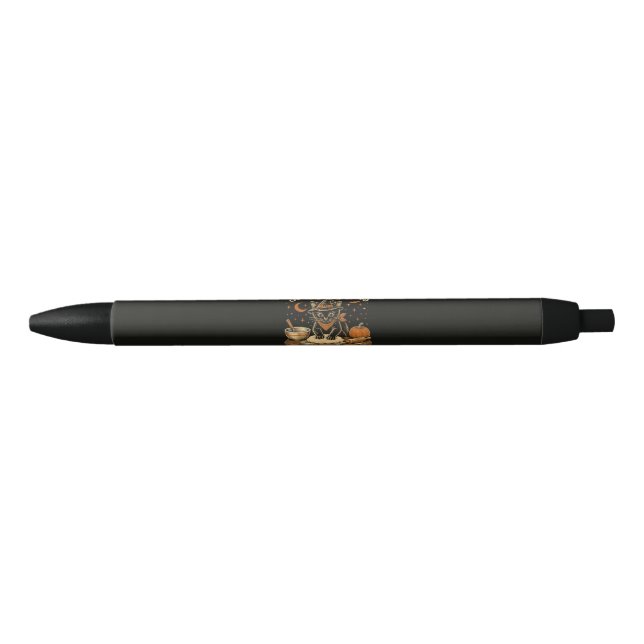 Spooky Biscuits Bakery Black Cat Halloween Ink Pen (Front)