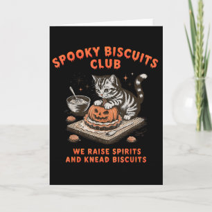 Spooky Biscuits Club Cat Halloween Baking Card