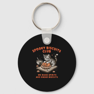 Spooky Biscuits Club Cat Halloween Baking Key Ring