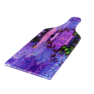 Spooky Black and Crimson Lily Garden Landscape Cutting Board