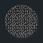Spooky Black and White Bones Halloween Paper Plate<br><div class="desc">Serve up spooky style with these Halloween paper plates featuring a striking white bone pattern on a black background, perfect for adding a fun yet eerie touch to your celebration. Ideal for Halloween parties, haunted house gatherings, themed baby showers, and October birthday parties, these disposable plates make cleanup quick and...</div>