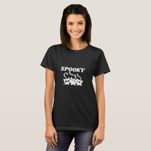 Spooky Black Cat Halloween Women's T-Shirt   Cute 