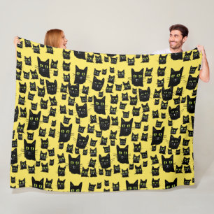 Spooky Black Cats                                  Fleece Blanket