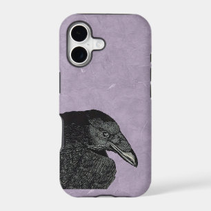 Spooky Black Crow Raven Face