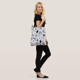 Spooky Black RIP Halloween Tote Bag