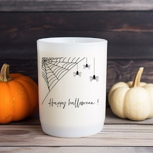 Spooky Black Spiders Party   Happy Halloween  Square Sticker