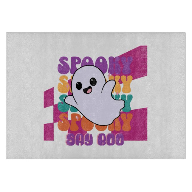 Spooky Boo Cutting Board (Front)