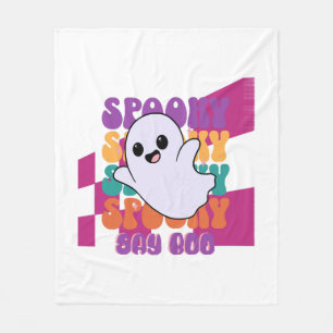 Spooky Boo Fleece Blanket