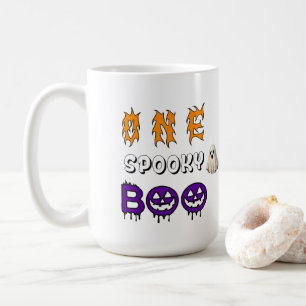 Spooky Boo Ghost Scene For Halloween Fun 👻 Coffee Mug