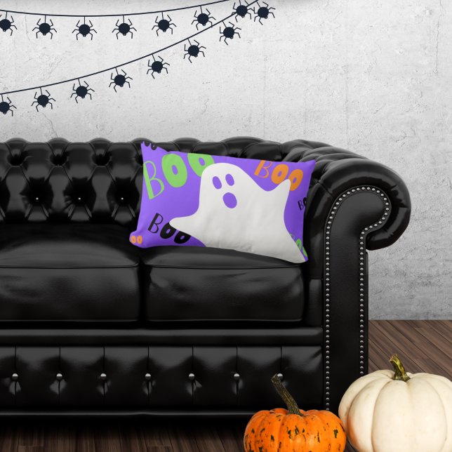 Spooky Boo Ghost Throw Pillow (Creator Uploaded)