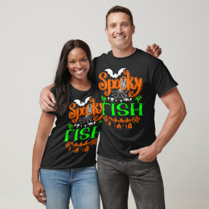 Spooky Boo Halloween Animal Fish Giftidea T-Shirt
