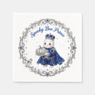 Spooky Boo Prince First Birthday Invitation Napkin