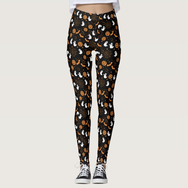 Spooky Boo-tiful Night Leggings (Front)