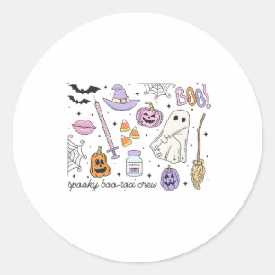 Spooky Boo-tox Crew Halloween Botox Nurse Nurse In Classic Round Sticker