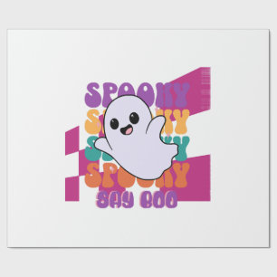 Spooky Boo Wrapping Paper
