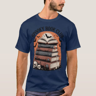 Spooky Book Club Halloween Book Lover T-Shirt
