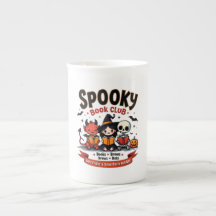 Spooky Book Club Halloween China Mug