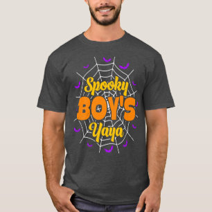 Spooky Boy's Yaya Mum Spooky Halloween Costume 31 T-Shirt