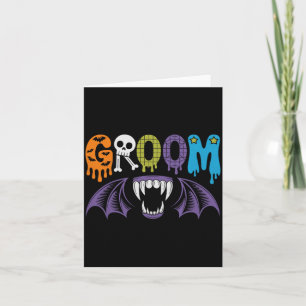 Spooky Bride And Groom Halloween Wedding Love 1 Card