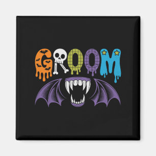 Spooky Bride And Groom Halloween Wedding Love 1 Magnet