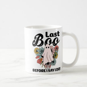 Spooky Bride Floral Ghost Wedding Bachelorette Hal Coffee Mug