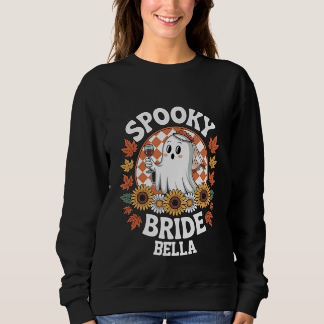 Spooky Bride Ghost Halloween Personalised  Sweatshirt (Front)