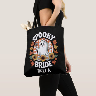 Spooky Bride Ghost Halloween Personalised Tote Bag