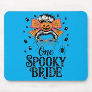 Spooky Bride Hair Engagement Wedding Halloween Mouse Pad