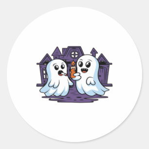 Spooky Buddies A Halloween Haunt Classic T-Shirt_1 Round Sticker