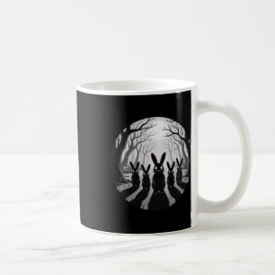 Spooky Bunny Patrol Creepy Halloween Forest Gothic Coffee Mug