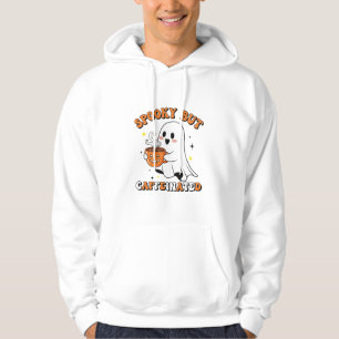 Spooky But Caffeinated Cute Ghost Design Hoodies